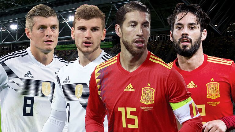 Top-Werte auf beiden Seiten: Sky Sport vergleicht die Kader von Deutschland und Spanien.