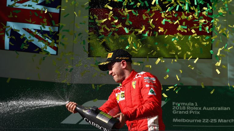 Sebastian Vettel gewinnt den GP von Australien.