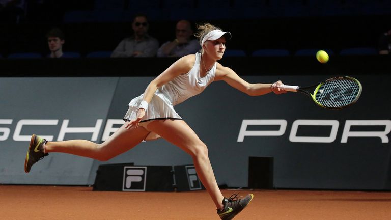 Trotz Pleite steht Carina Witthöft im Hauptfeld beim WTA-Turnier in Stuttgart.