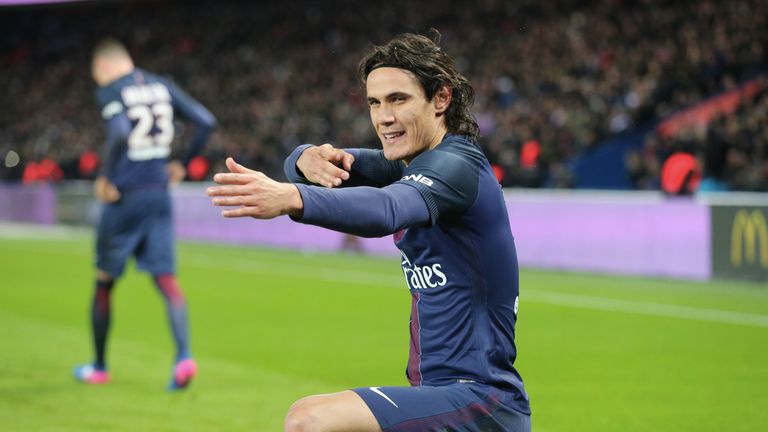 Ligue 1: Edinson Cavani von Paris Saint-Germain schlägt mit 24 Toren seinen Teamkollegen und Paris-Star Neymar (20 Tore).