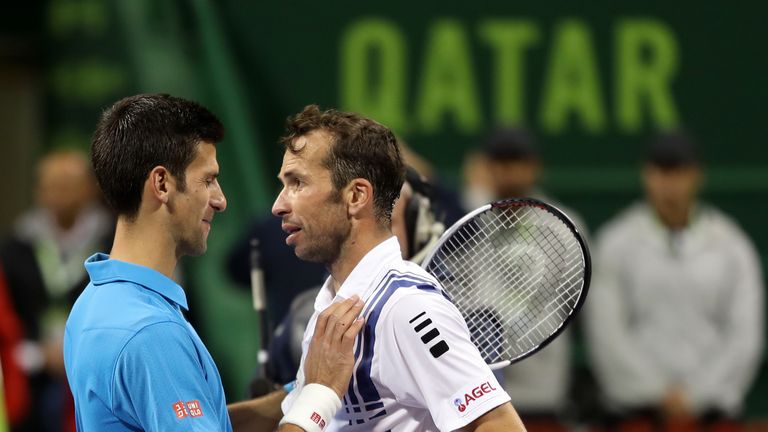 Novak Djokovic trennt sich von Radek Stepanek.