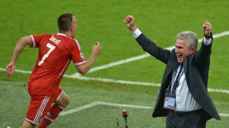 Jupp Heynckes bejubelt seinen Champions-League-Sieg 2013 mit dem FC Bayern.