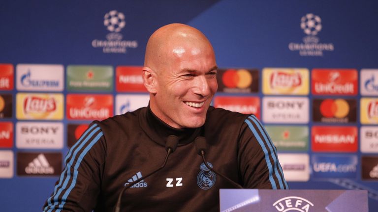 Zinedine Zidane zeigt sich vor dem Giganten-Duell zuversichtlich.