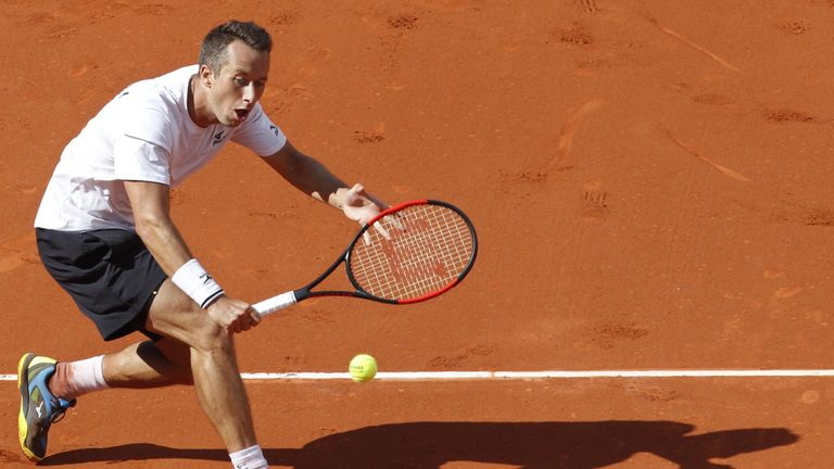 Philipp Kohlschreiber holt den entscheidenden Punkt für das deutsche Team.