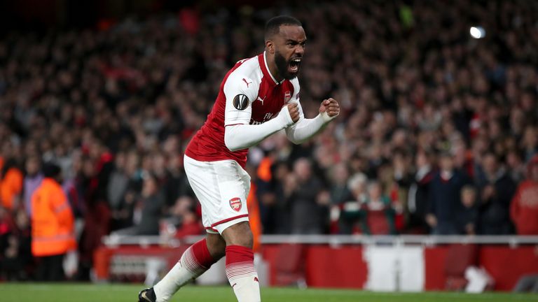 Lacazette erzielt für Arsenal den Siegtreffer.