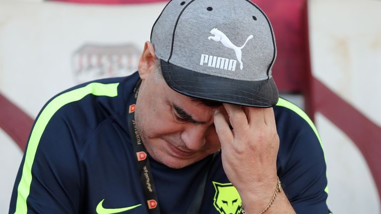 Diego Maradona hat den Aufstieg mit Al Fujairah verpasst.