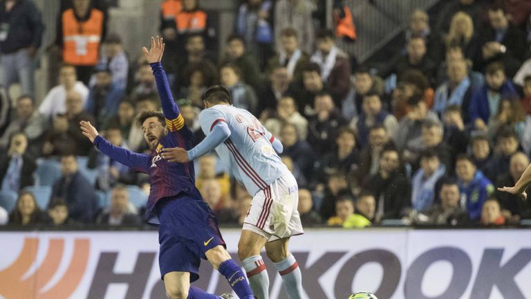 Lionel Messi und der FC Barcelona spielen bei Celta Vigo nur remis.
