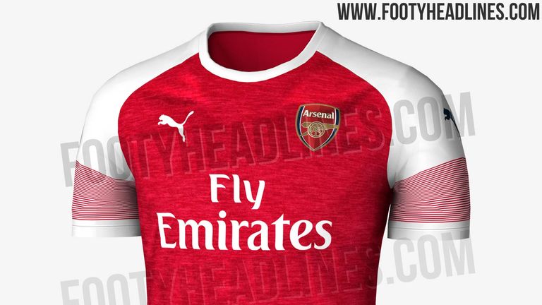 So soll das neue Trikot vom FC Arsenal aussehen. (Bildquelle: footyheadlines.com)
