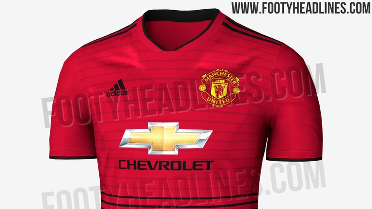 So soll das neue Heim-Trikot von Manchester United aussehen. (Bildquelle: footyheadlines.com)
