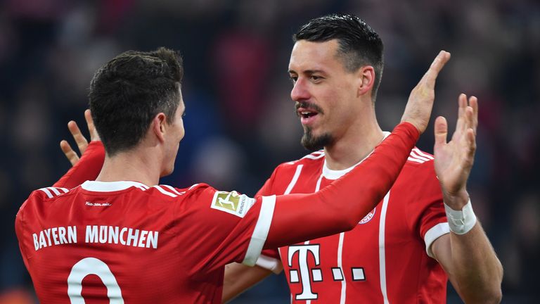 Robert Lewandowski und Sandro Wagner (r.) sollen für die Tore gegen Real Madrid sorgen.
