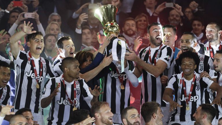 Juventus Turin feiert den 13. Pokalsieg der Vereinsgeschichte.