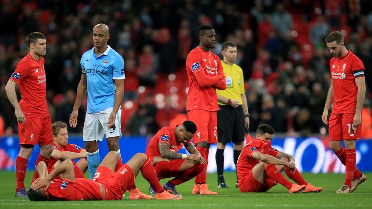 In Wembley hatte Liverpool gegen Manchester City mit 1:3 im Elfmeterschießen (1:1 n.V.) das Nachsehen. 