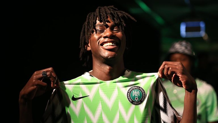 Das wohl beliebteste WM-Trikot trägt Nigeria. (Quelle Bild: Twitter@Nike)