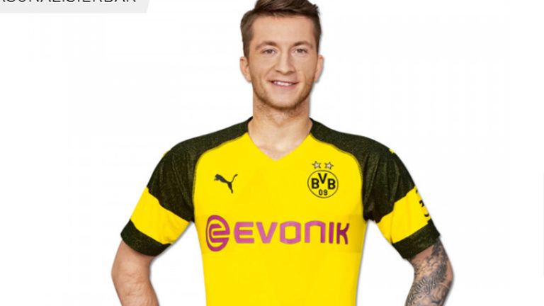 Superstar Marco Reus im neuen BVB-Trikot. (Schreenshot: www.bvb.de)