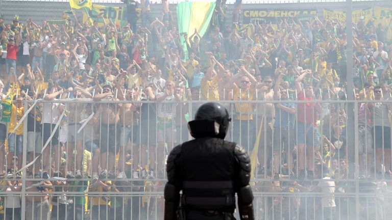 Die Fan-Gewalt im russischen Fußball ist massiv.