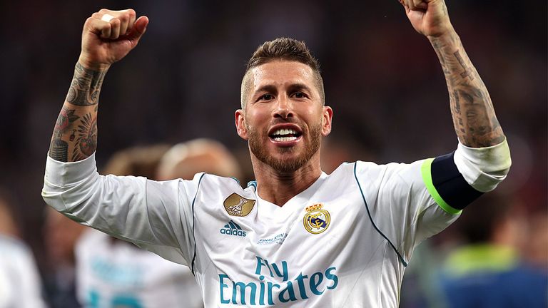 Sergio Ramos gewinnt mit Real Madrid zum dritten Mal in Folge die Champions League.