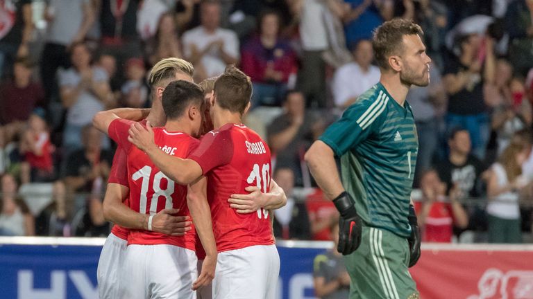 Alessandro Schöpf sorgt mit seinem Tor für den Sieg Österreichs gegen Russland.