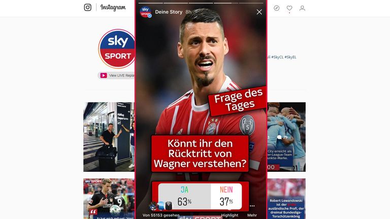 63 Prozent der User können Wagner verstehen, 37 Prozent haben kein Verständnis für den Rücktritt.