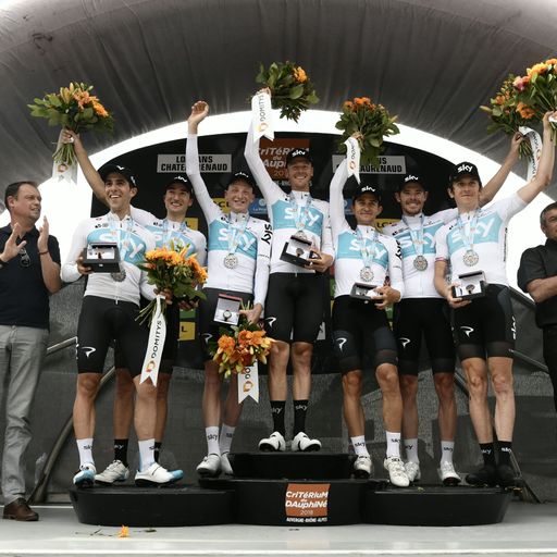 Team Sky gewinnt Mannschaftszeitfahren bei der Dauphine