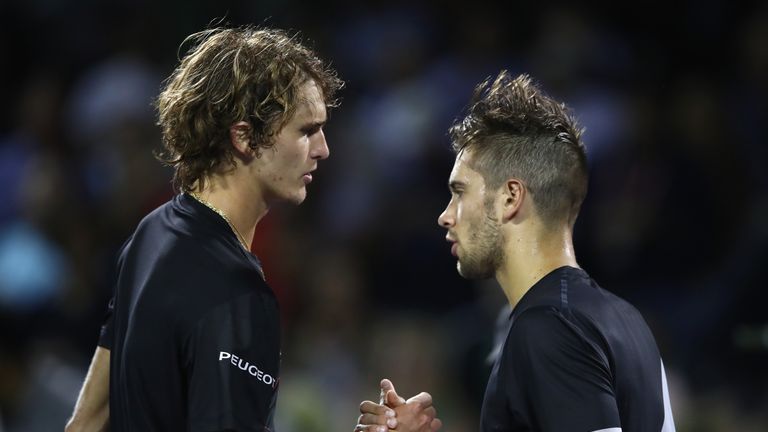Ende März gewann Alexander Zverev in in Key Biscayne gegen Borna Coric.