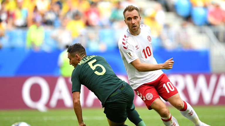 WM 2018: Dänemark um Star Christian Eriksen schafft nur ein Remis gegen Australien. 