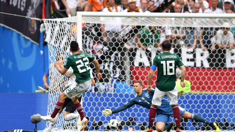 Deutschland liegt gegen Mexiko zurück.