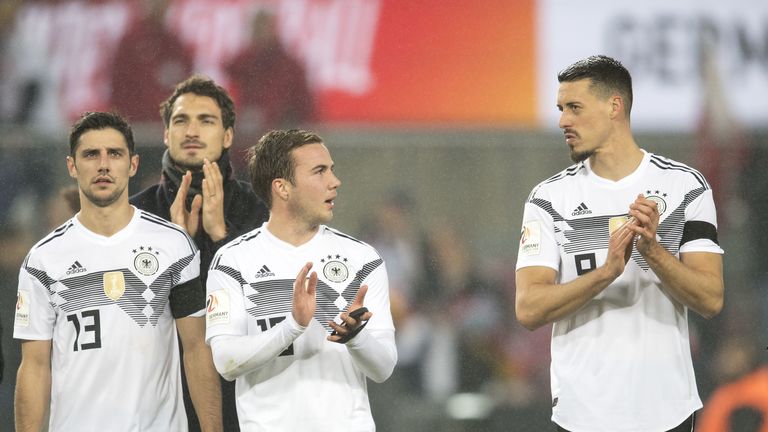 Lars Stindl (links), Mario Götze (Mitte) und Sandro Wagner (rechts) sind bei der WM 2018 nicht dabei.