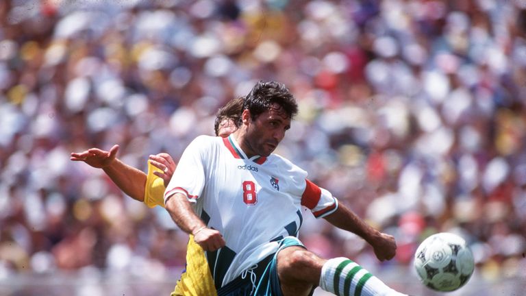 ... Bulgariens Hristo Stoichkov. Der verpasste mit dem Überraschungsteam des Turniers gegen Italien nur knapp den Finaleinzug.