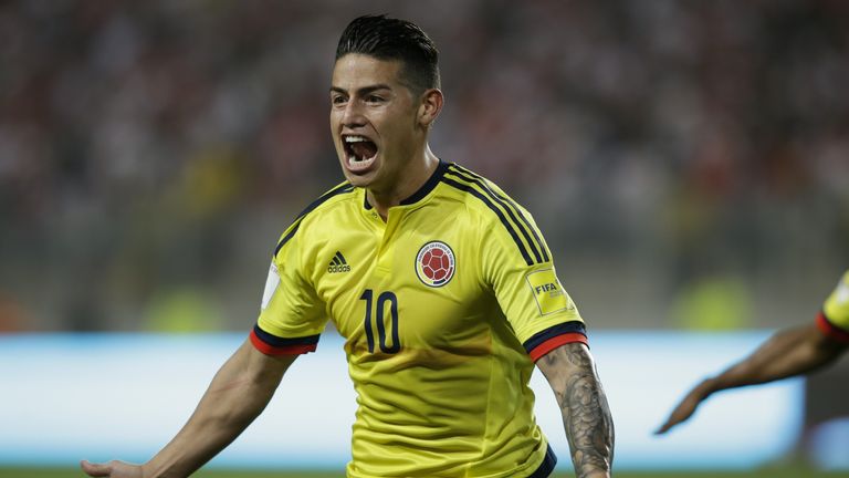 James Rodriguez spielt zum Auftakt der WM 2018 mit Kolumbien gegen Japan.
