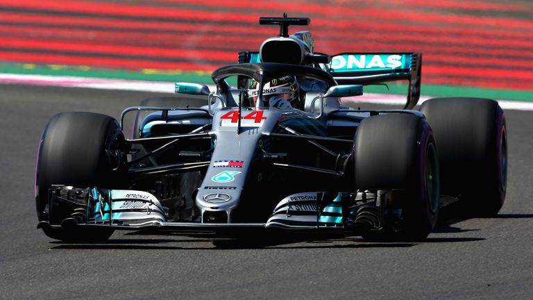 Lewis Hamilton startet beim GP von Frankreich von der Pole Position.