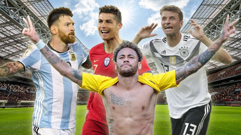 Lionel Messi, Cristiano Ronaldo, Thomas Müller und Neymar gehören zu den absoluten Superstars der WM in Russland.