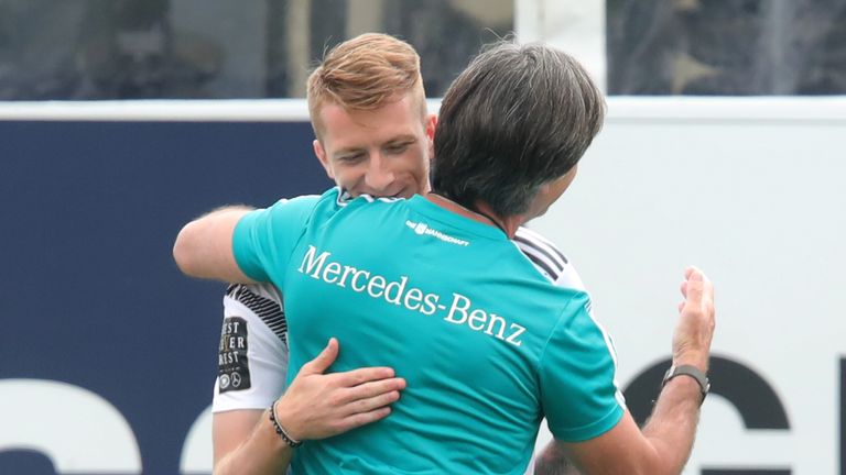 Bundestrainer Joachim Löw hofft auf einen fitten Marco Reus bei der WM in Russland.