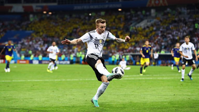 Marco Reus erzielte gegen Schweden den wichtigen Treffer zum zwischenzeitlichen 1:1-Ausgleich.