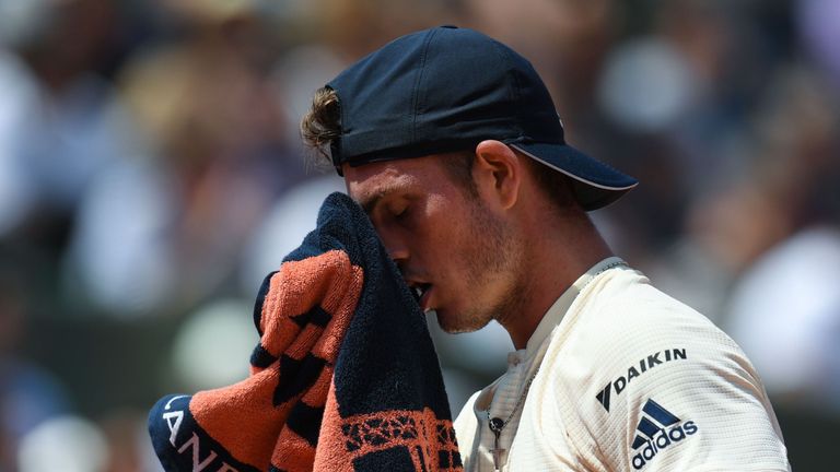 Maximilian Marterer stand bei den French Open zum ersten Mal bei einem Grand-Slam-Turnier im Achtelfinale.