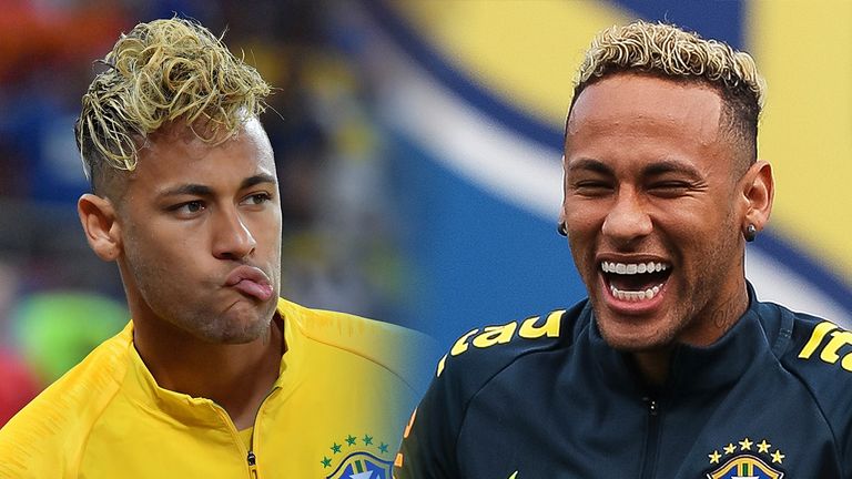 Neymar tritt bei der WM im neuen Look auf.