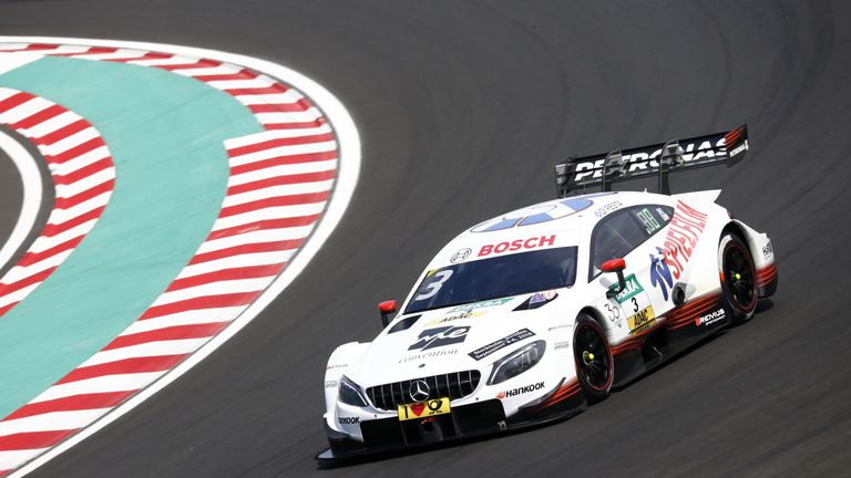 Mercedes-Pilot Paul Di Resta lässt der Konkurrenz am Hungaroring keine Chance.