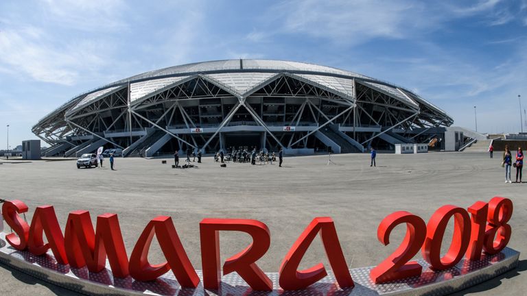 Die Samara-Arena ist ebenfalls ein Neubau für die WM. Nach Fertigstellung wird sie rund 44.807 Zuschauern Platz bieten.