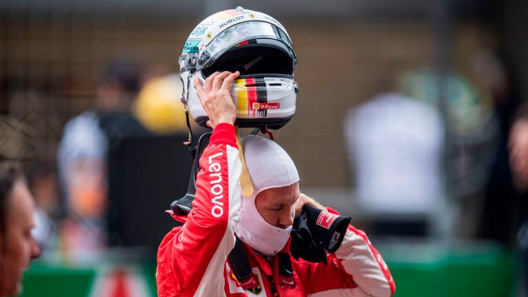 Auch Sebastian Vettel wird ab 2019 mit einem verbesserten Helm in der Formel 1 starten.