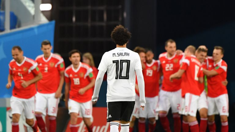 Mohamed Sala droht nach der 1:3-Niederlage gegen Russland das WM-Aus.