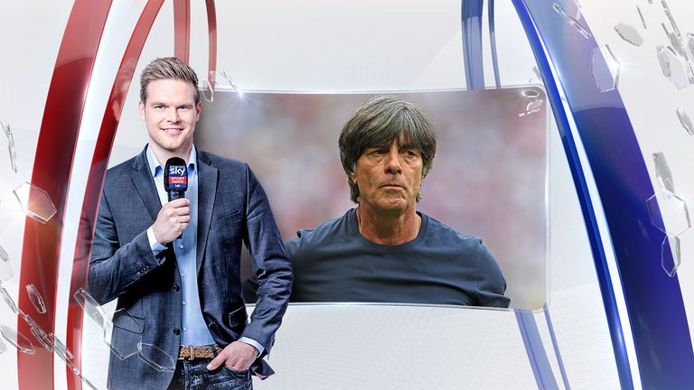 Sky Reporter Marc Behrenbeck berichtet über das WM-Aus der deutschen Mannschaft (Quelle: Sky/Getty).