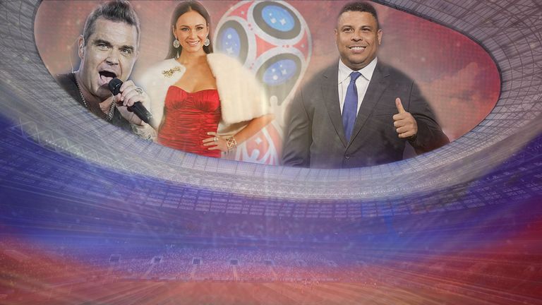Robbie Williams, die Sopranistin Aida Garifullina und Brasilien-Legende Ronaldo treten bei der WM-Eröffnungsfeier in Moskau auf.