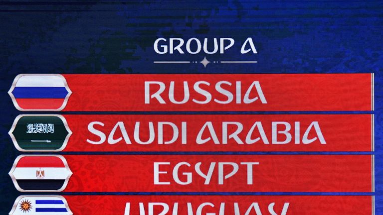 Die WM-Gruppe A mit Russland, Saudi-Arabien, Ägypten und Uruguay im Überblick.