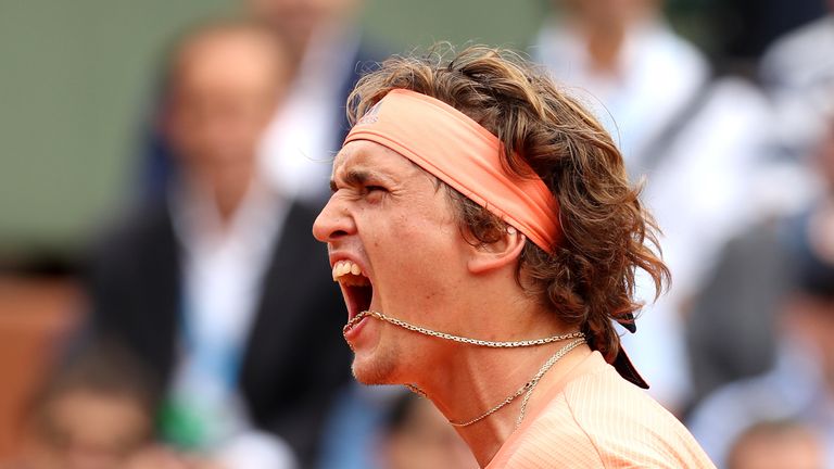 Alexander Zverev steht erstmals in Paris im Achtelfinale. 