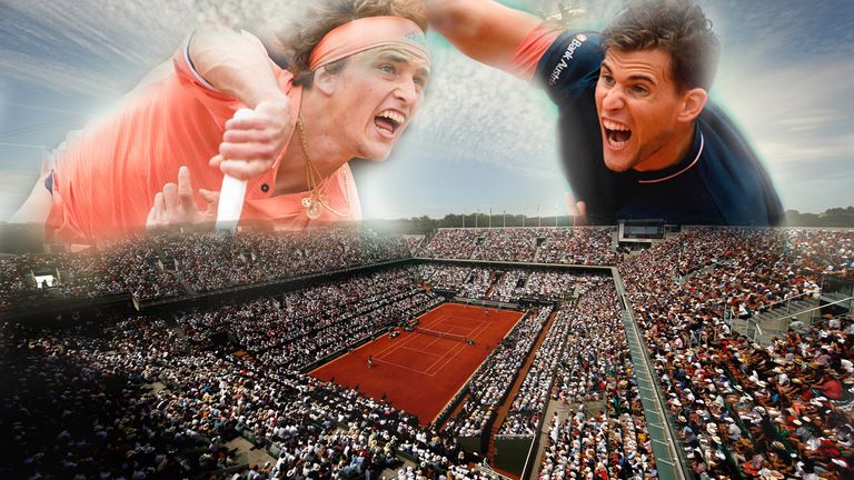 Alexander Zverev und Dominic Thiem stehen sich im Viertelfinale der French Open gegenüber.
