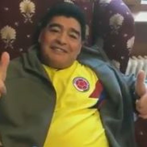 WM-Blog: Fläzender Maradona drückt Kolumbien die Daumen