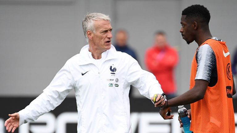 Didier Deschamps war mit dem Verhalten von Ousmane Dembele nicht einverstanden.