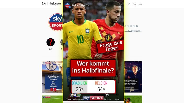 Belgien hat im Voting die Nase klar vorn.