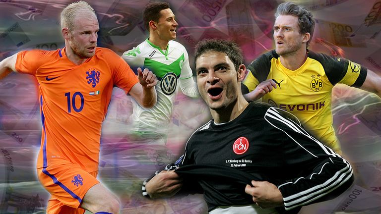 Werder Bremen greift tief in die Tasche: Die Norddeutschen verpflichten Davy Klaassen und machen den Niederländer zum teuersten Neuzugang der Vereinsgeschichte. Sky Sport präsentiert die Rekordtransfers der Bundesligisten.