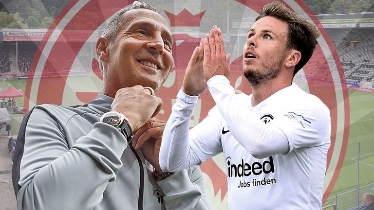 Adi Hütter und Nicolai Müller: Die zwei Gesichter des Frankfurter Auswärtssiegs.