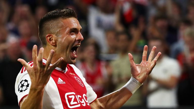 Dusan Tadic erzielte für Ajax Amsterdam den Entstand gegen Dynamo Kiew.